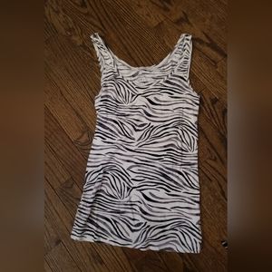 Zebra print tank top